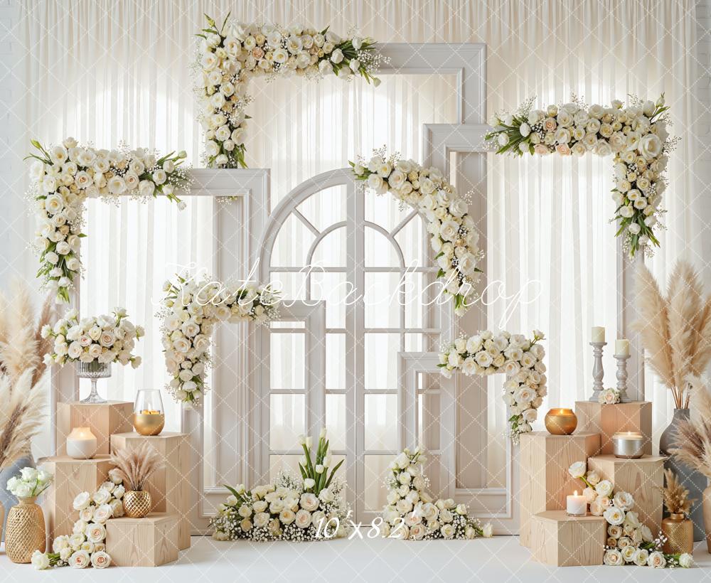 Kate Wedding Boho Window Pampas Backdrop Designed by Mini MakeBelieve - Image 6