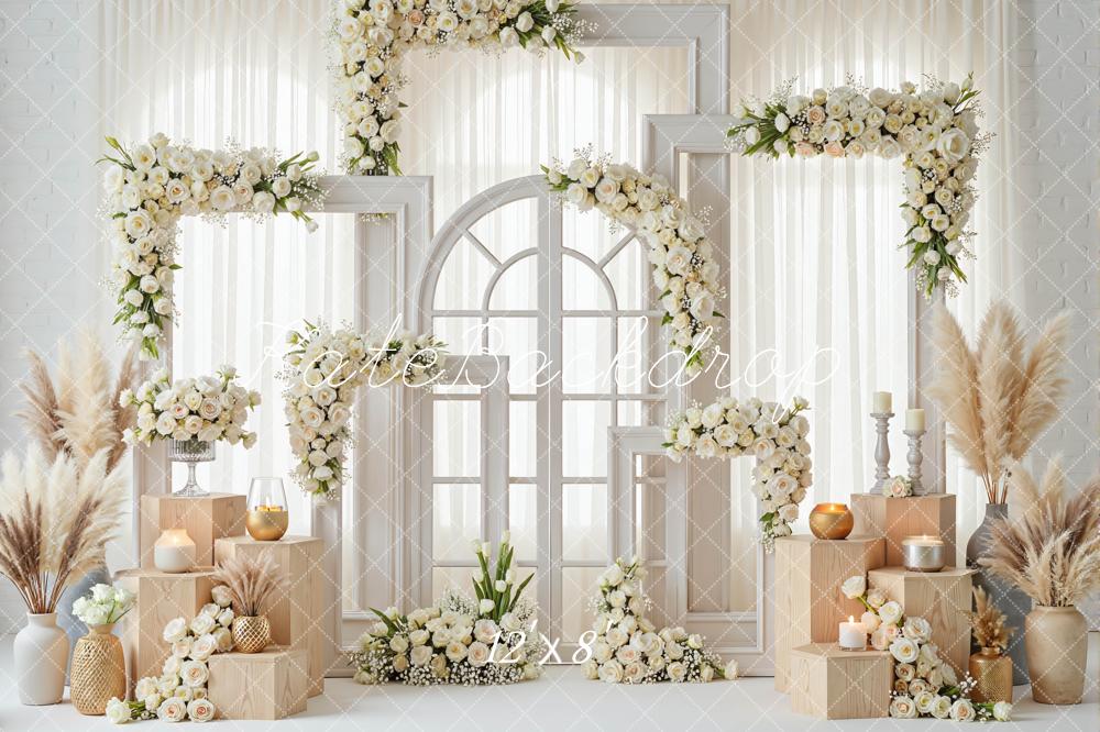 Kate Wedding Boho Window Pampas Backdrop Designed by Mini MakeBelieve - Image 8