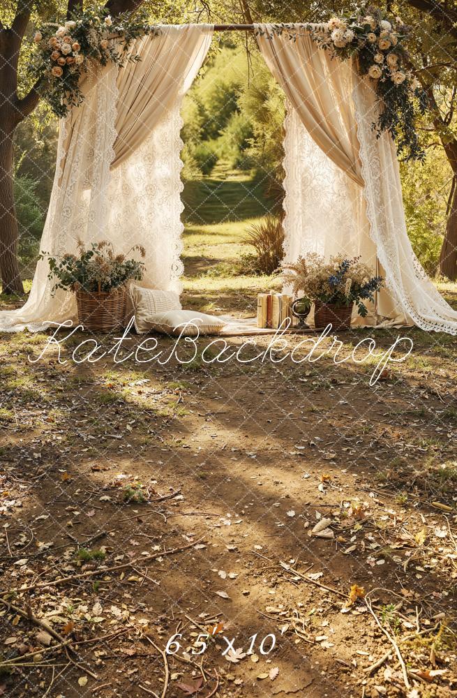 Kate Wedding Curtain Forest Fleece Backdrop Designed by Emetselch - Image 2