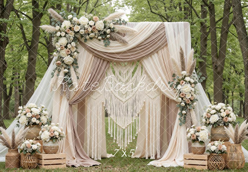 Kate Wedding Floral Arch Boho Backdrop Designed by Mini MakeBelieve - Image 2