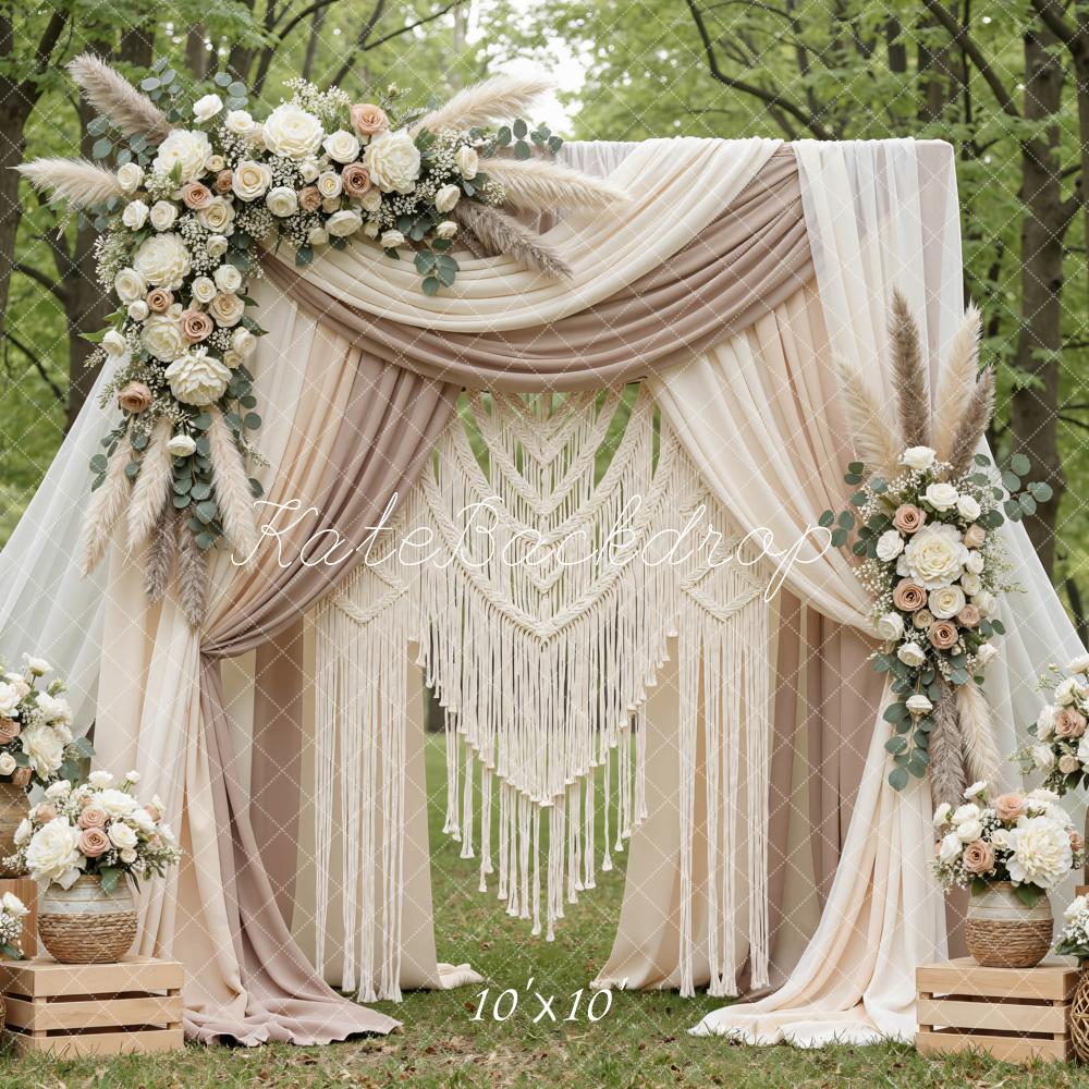 Kate Wedding Floral Arch Boho Backdrop Designed by Mini MakeBelieve - Image 9