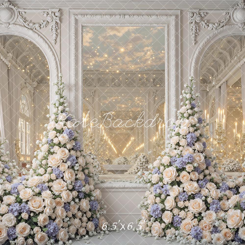 Kate Wedding Floral Arch Elegant Mirrors Backdrop Designed by Mini MakeBelieve - Image 2