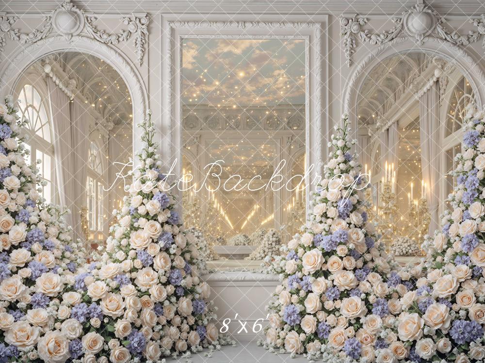 Kate Wedding Floral Arch Elegant Mirrors Backdrop Designed by Mini MakeBelieve - Image 3