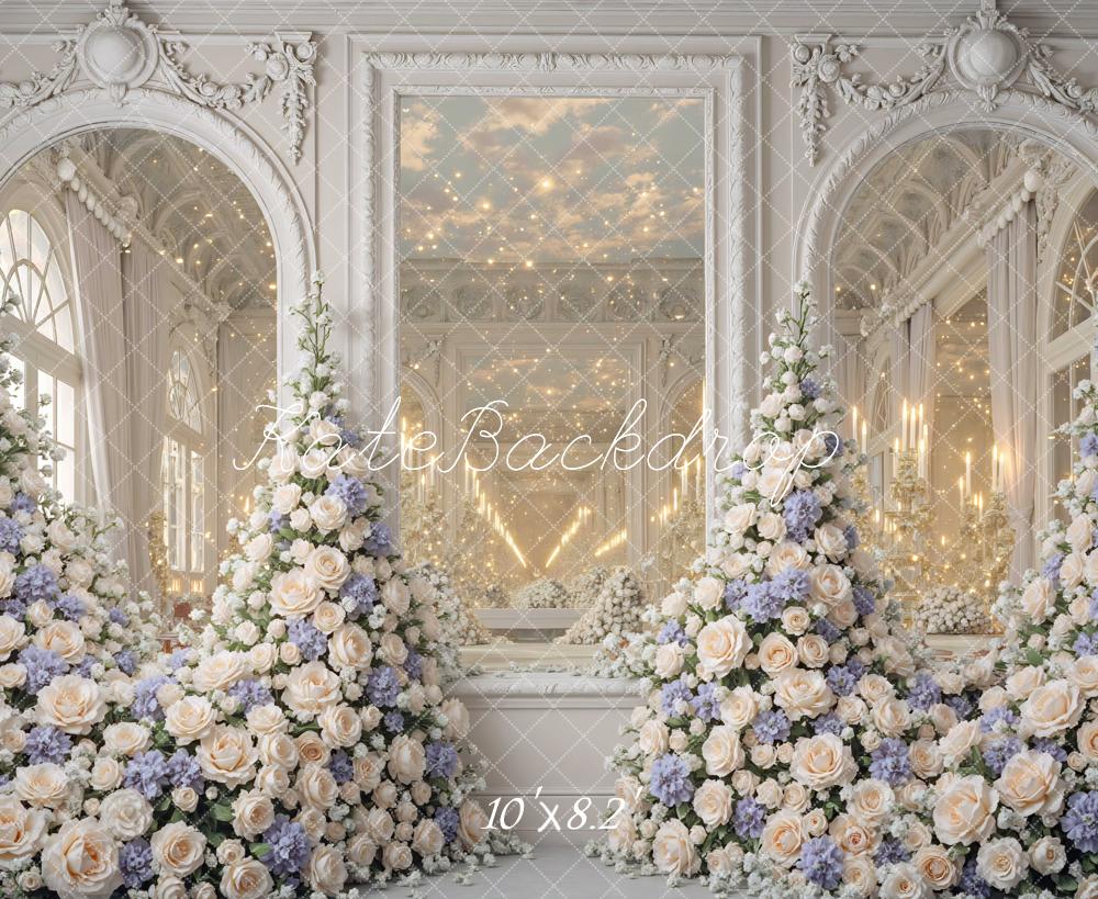Kate Wedding Floral Arch Elegant Mirrors Backdrop Designed by Mini MakeBelieve - Image 6