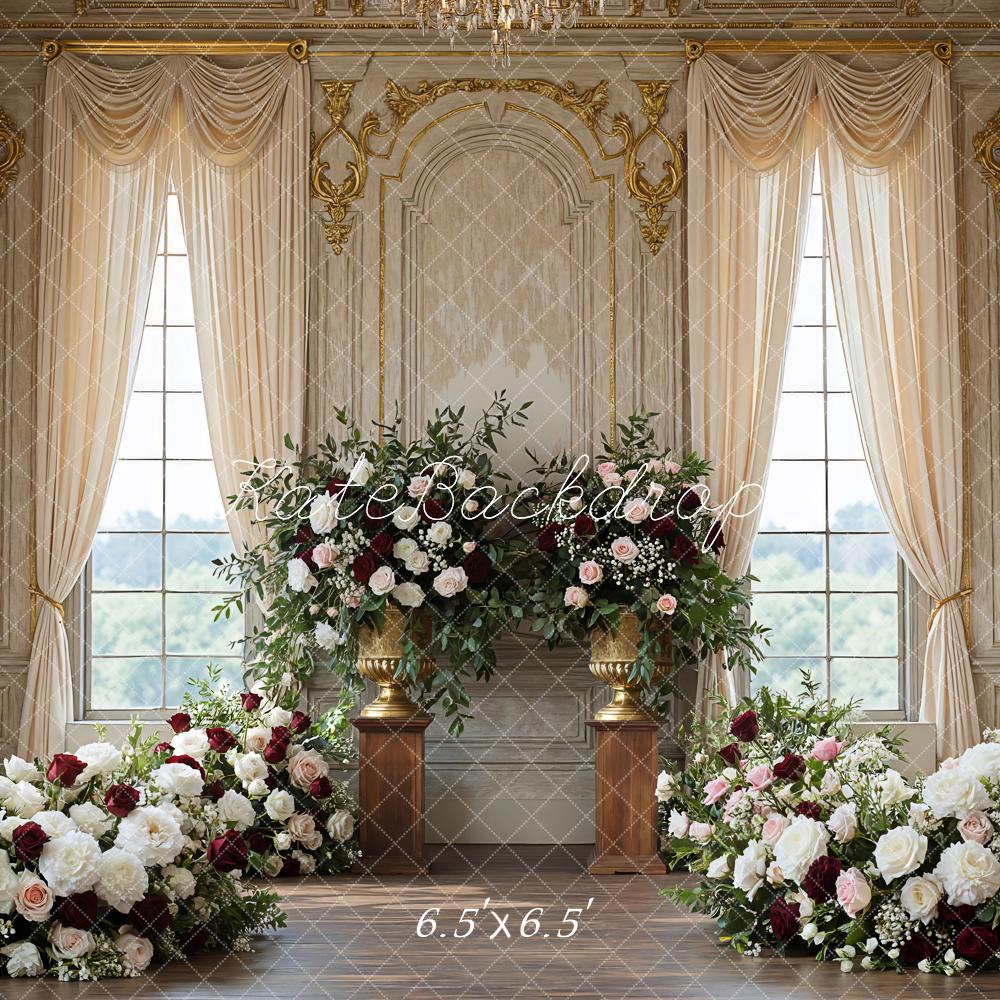 Kate Wedding Floral Arrangements Grand Windows Backdrop Designed by Mini MakeBelieve - Image 2