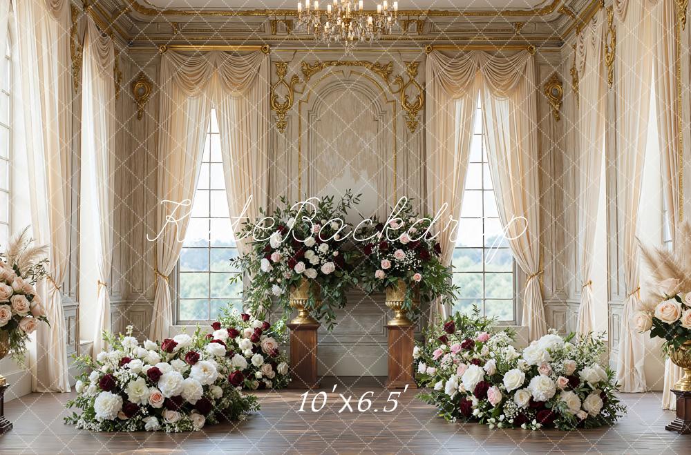 Kate Wedding Floral Arrangements Grand Windows Backdrop Designed by Mini MakeBelieve - Image 4