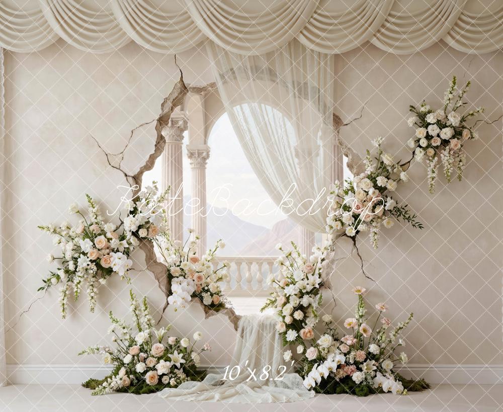 Kate Wedding Floral Broken Wall Backdrop Designed by Mini MakeBelieve - Image 9