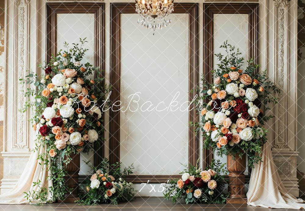Kate Wedding Floral Vintage Panels Backdrop Designed by Mini MakeBelieve
