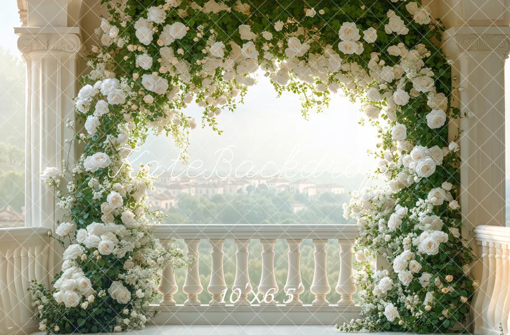 Kate Wedding Flower Arch Balcony Backdrop Designed by Emetselch - Image 4