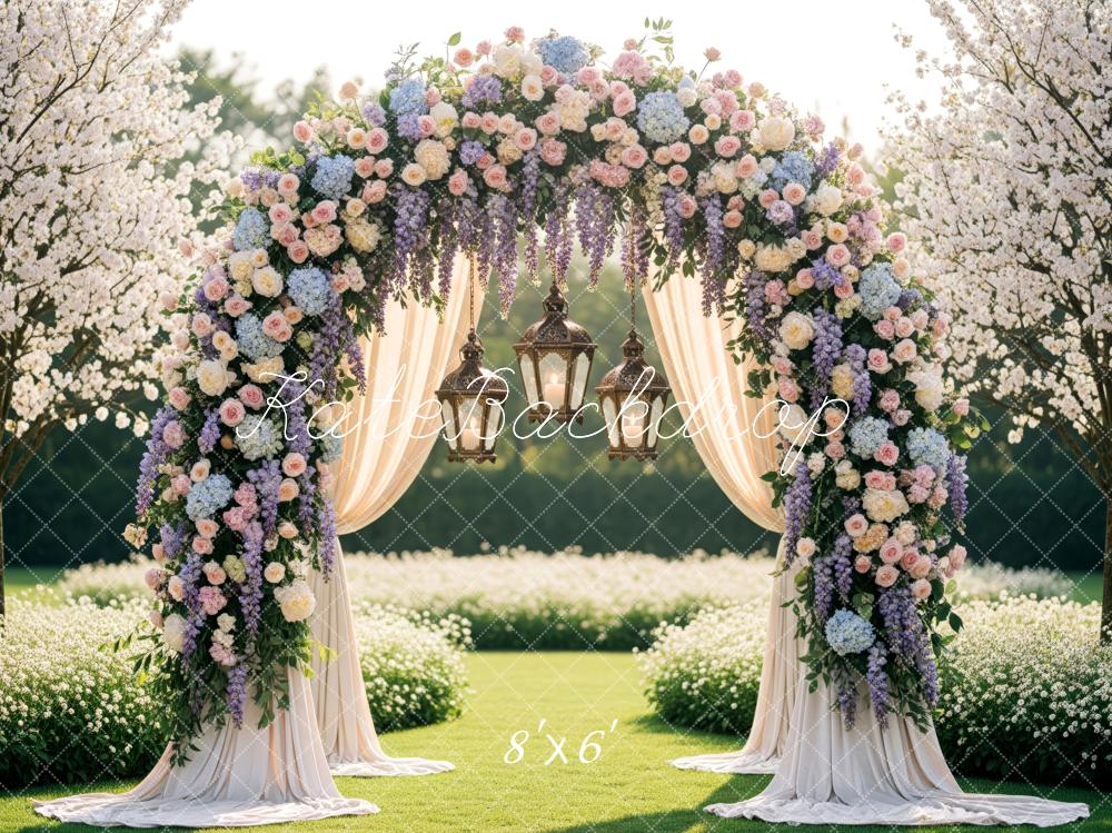Kate Wedding Floral Arch Garden Backdrop Designed by Patty Robert - Image 3