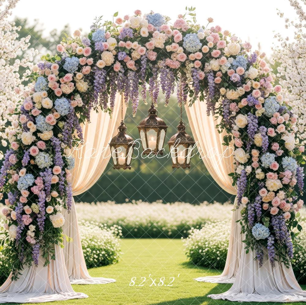 Kate Wedding Floral Arch Garden Backdrop Designed by Patty Robert - Image 5