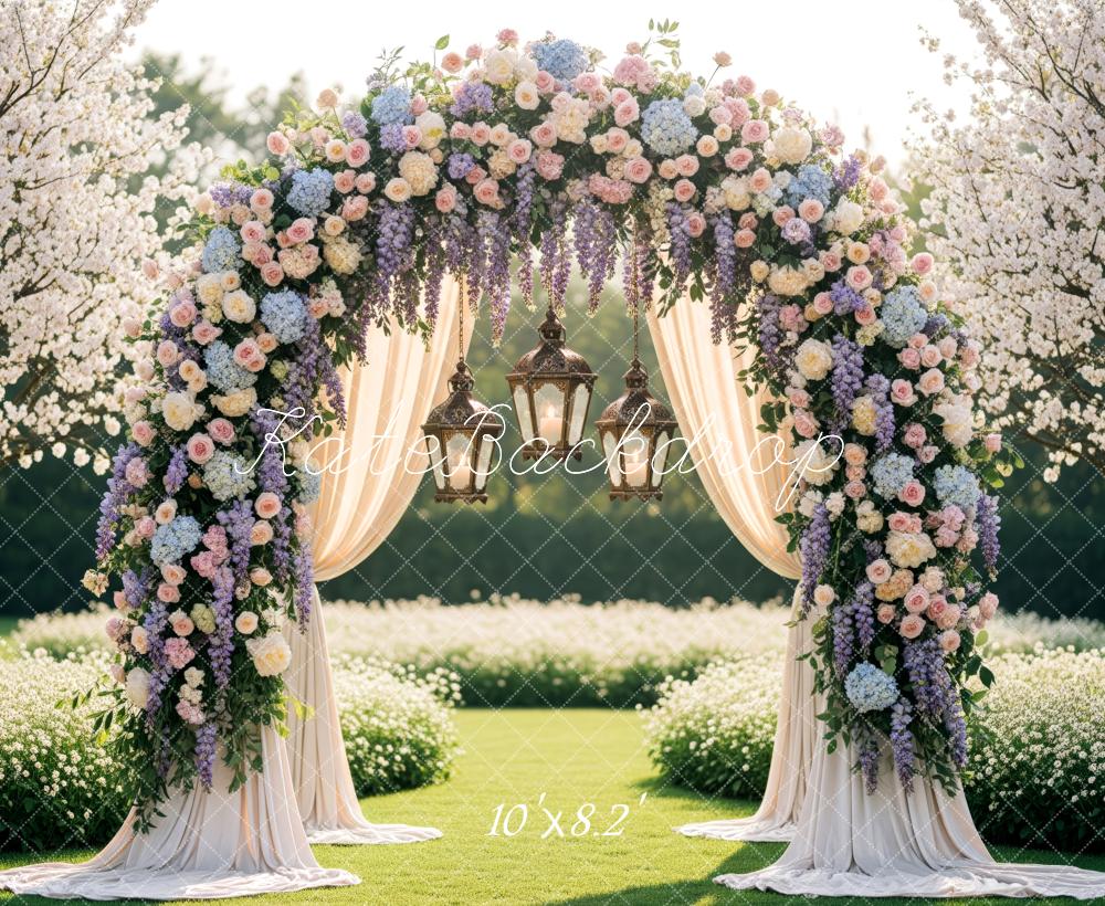 Kate Wedding Floral Arch Garden Backdrop Designed by Patty Robert - Image 6