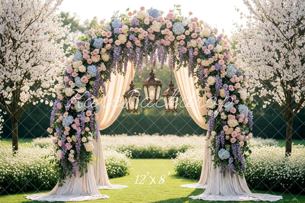 Kate Wedding Floral Arch Garden Backdrop Designed by Patty Robert - Image 8