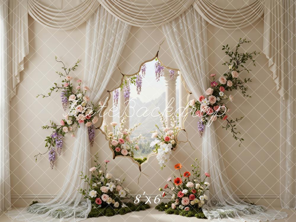 Kate Wedding Flower Window View Backdrop Designed by Mini MakeBelieve - Image 3