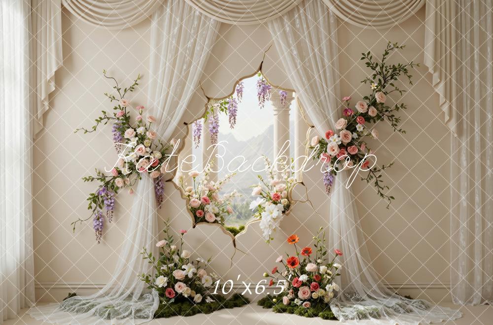 Kate Wedding Flower Window View Backdrop Designed by Mini MakeBelieve - Image 4