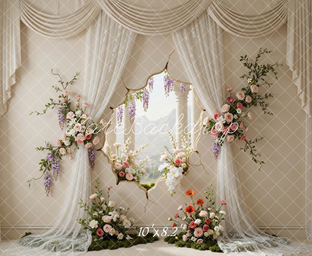 Kate Wedding Flower Window View Backdrop Designed by Mini MakeBelieve - Image 6