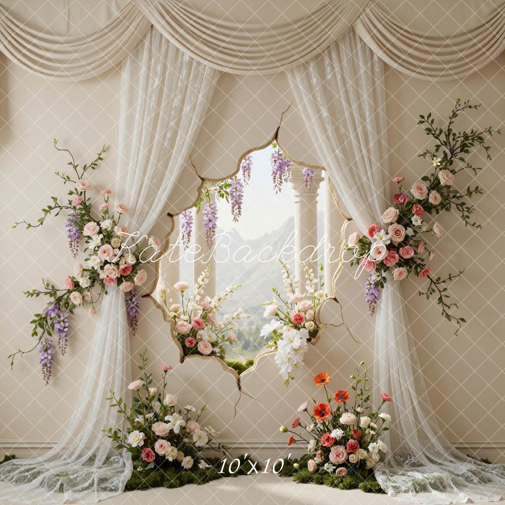 Kate Wedding Flower Window View Backdrop Designed by Mini MakeBelieve - Image 7