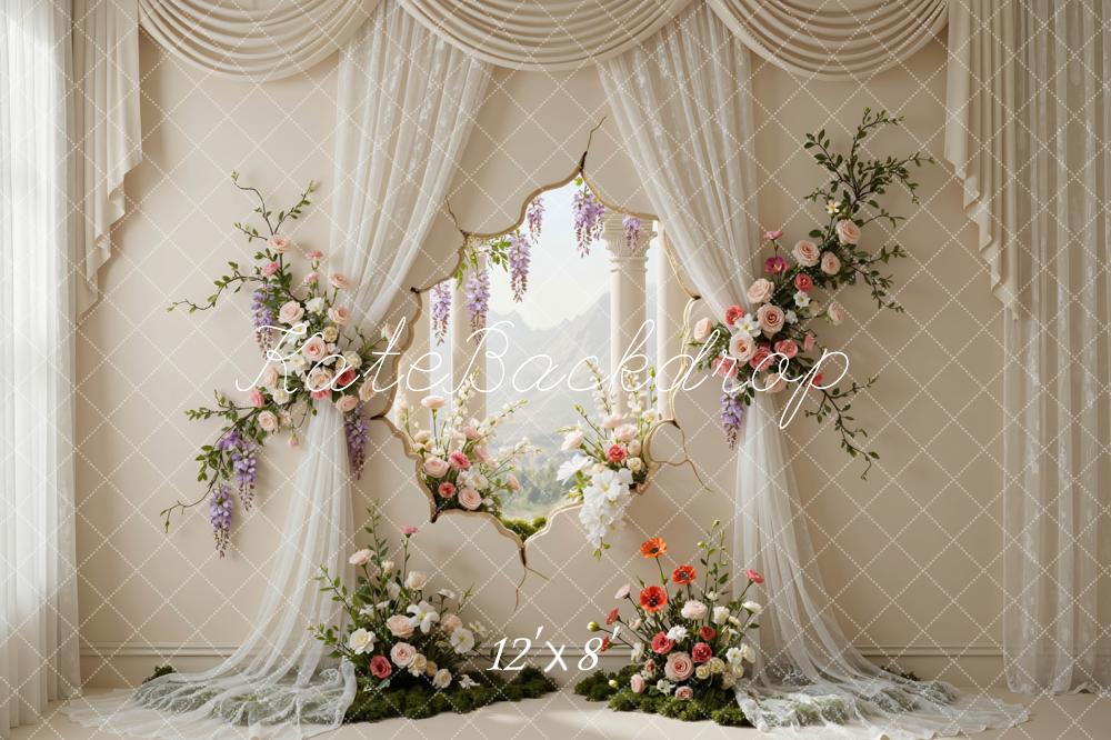Kate Wedding Flower Window View Backdrop Designed by Mini MakeBelieve - Image 8