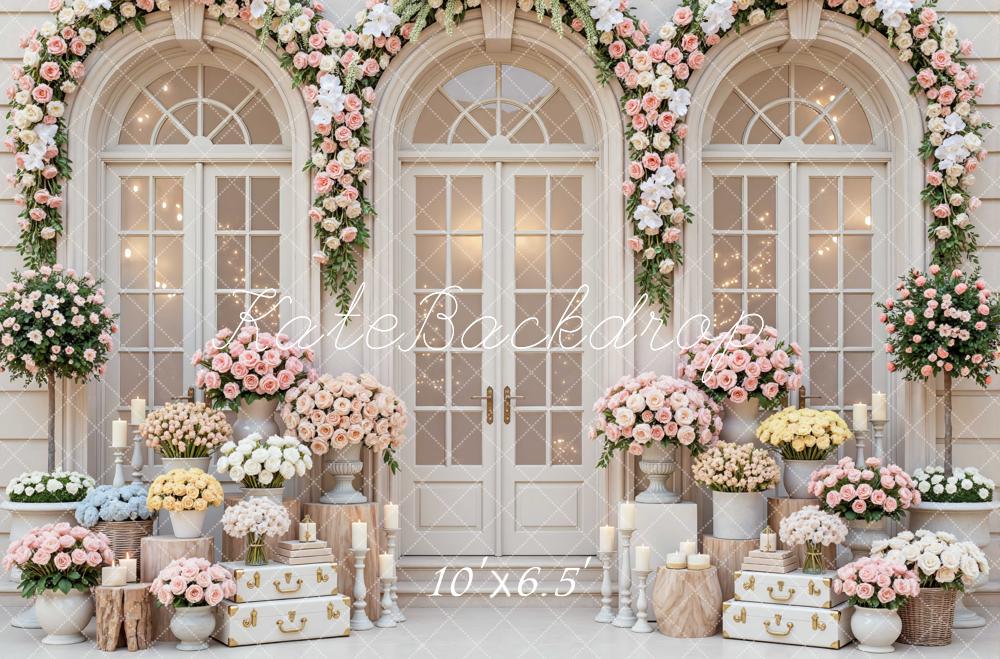 Kate Wedding Garland French Windows Backdrop Designed by Mini MakeBelieve - Image 4