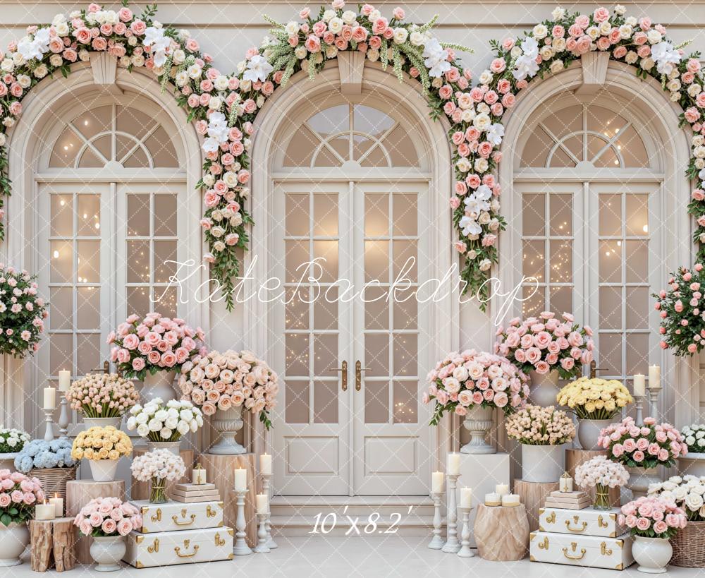 Kate Wedding Garland French Windows Backdrop Designed by Mini MakeBelieve - Image 6