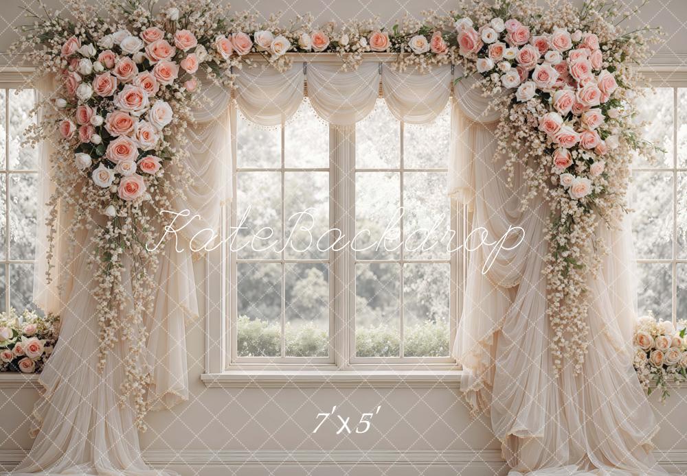 Kate Wedding Garland Window Backdrop Designed by Mini MakeBelieve