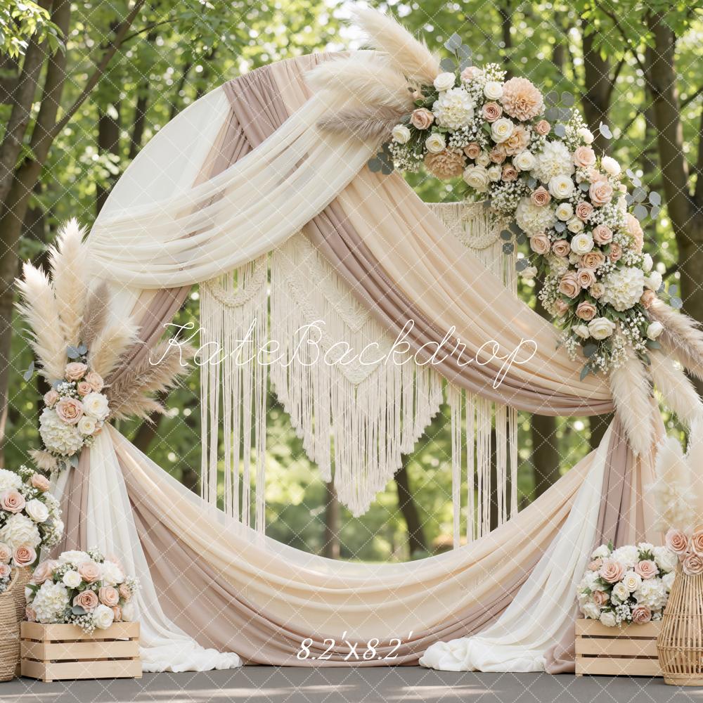 Kate Wedding Pampas Macrame Forest Backdrop Designed by Mini MakeBelieve - Image 5
