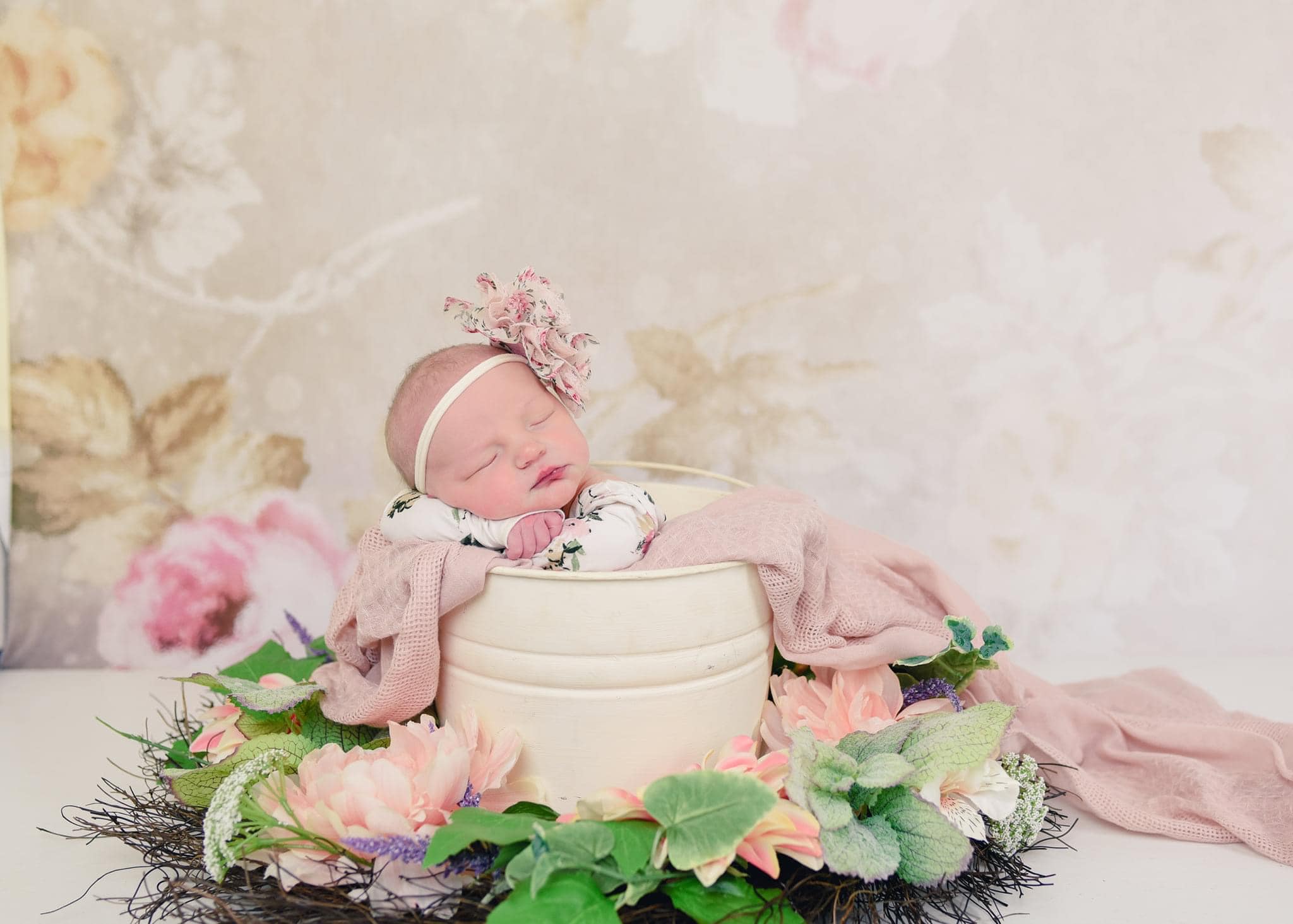 Kate Wedding Retro Old Blurring Flowers Backdrop for Photography Designed by JFCC - Image 6