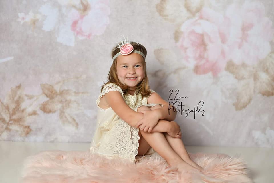 Kate Wedding Retro Old Blurring Flowers Backdrop for Photography Designed by JFCC - Image 7