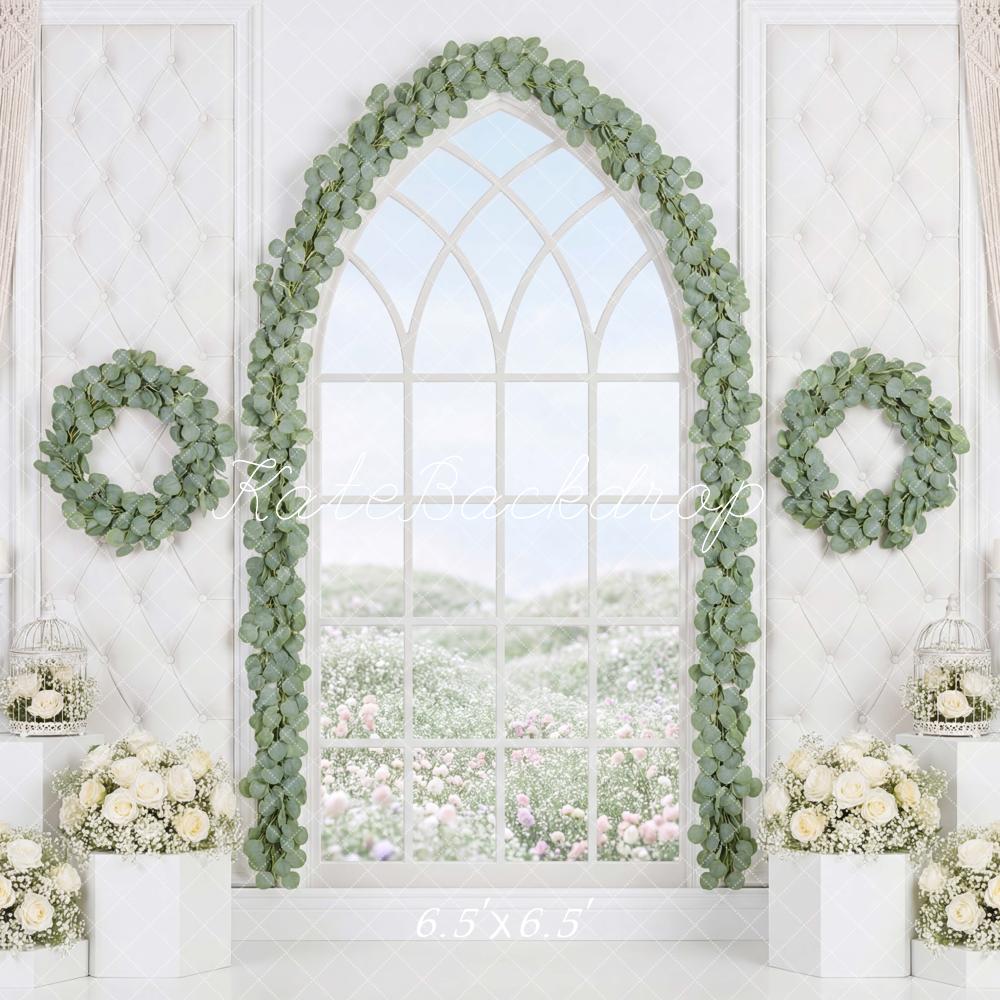 Kate Wedding Spring Greenery Wreaths Backdrop Designed by Mini MakeBelieve - Image 2