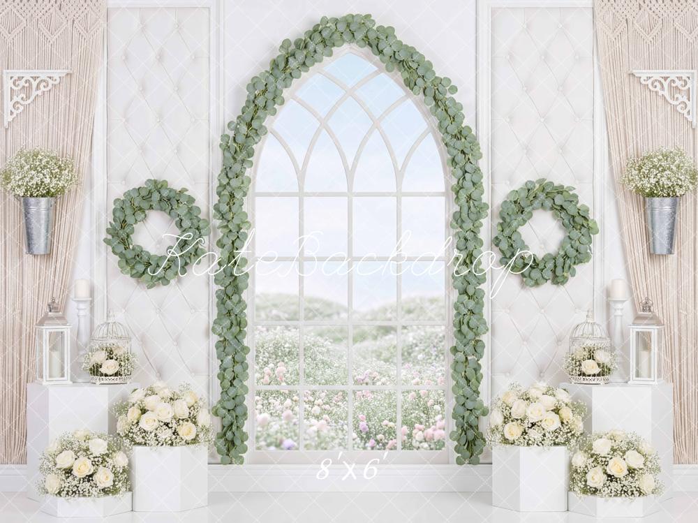 Kate Wedding Spring Greenery Wreaths Backdrop Designed by Mini MakeBelieve - Image 3