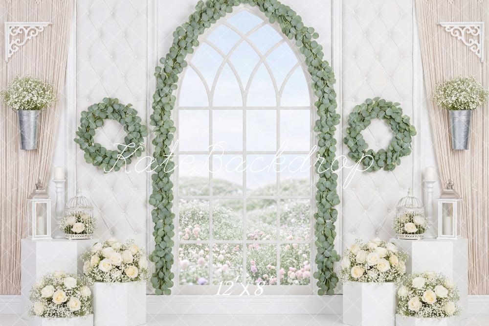 Kate Wedding Spring Greenery Wreaths Backdrop Designed by Mini MakeBelieve - Image 8