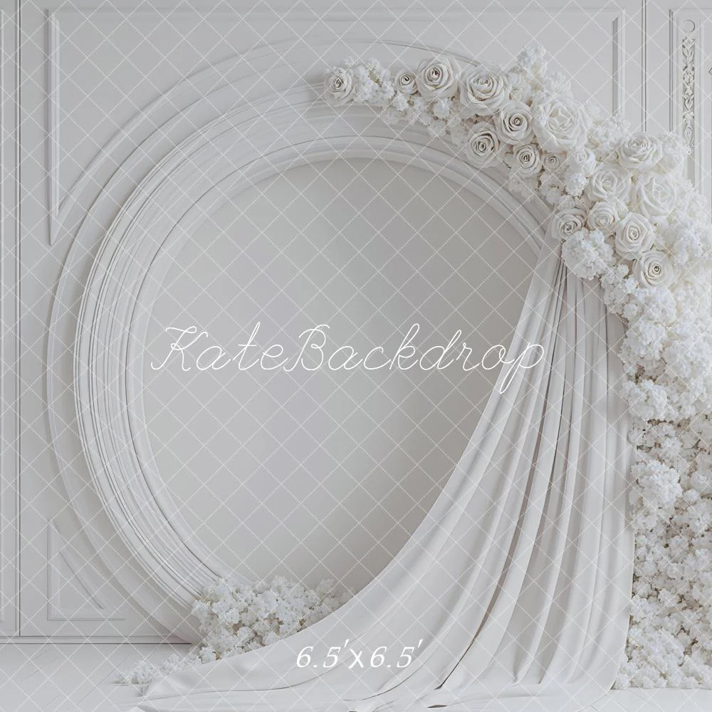 Kate Wedding White Floral Drapes Backdrop Designed by Mini MakeBelieve - Image 2