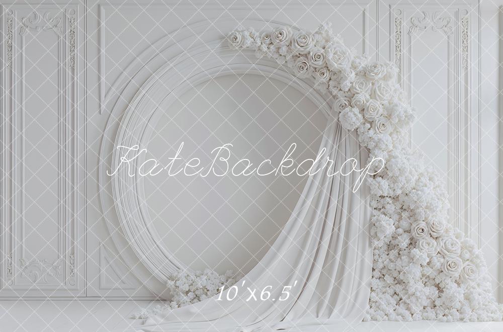 Kate Wedding White Floral Drapes Backdrop Designed by Mini MakeBelieve - Image 4