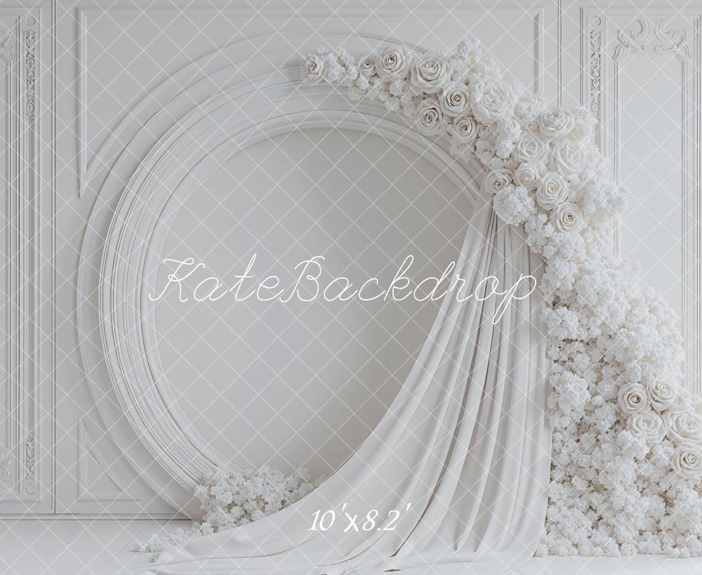 Kate Wedding White Floral Drapes Backdrop Designed by Mini MakeBelieve - Image 6