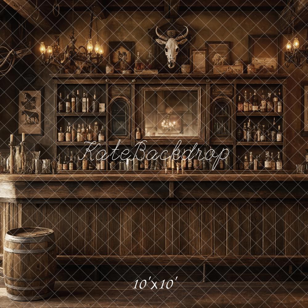 Kate Western Saloon Interior Rustic Backdrop Designed by Emetselch - Image 7