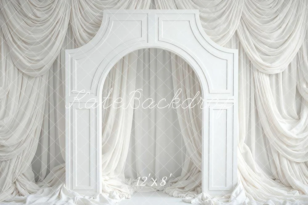 Kate White Arch Draped Backdrop Designed by Mini MakeBelieve - Image 8