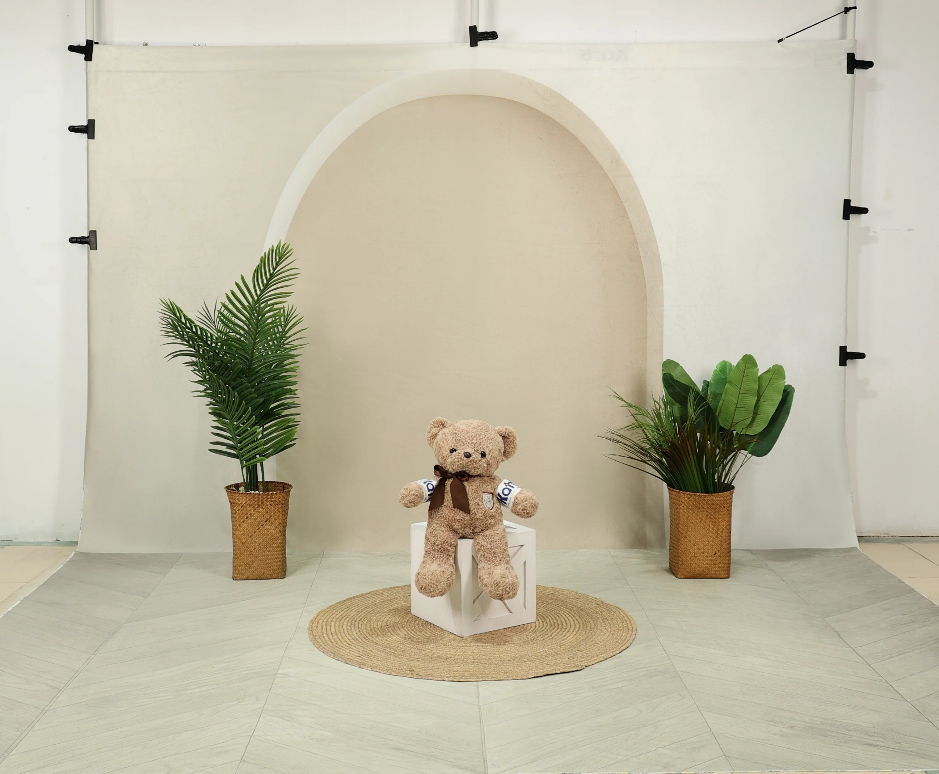Kate Beige White Art Arch Wall Boho Backdrop Designed by Kate Image - Image 14