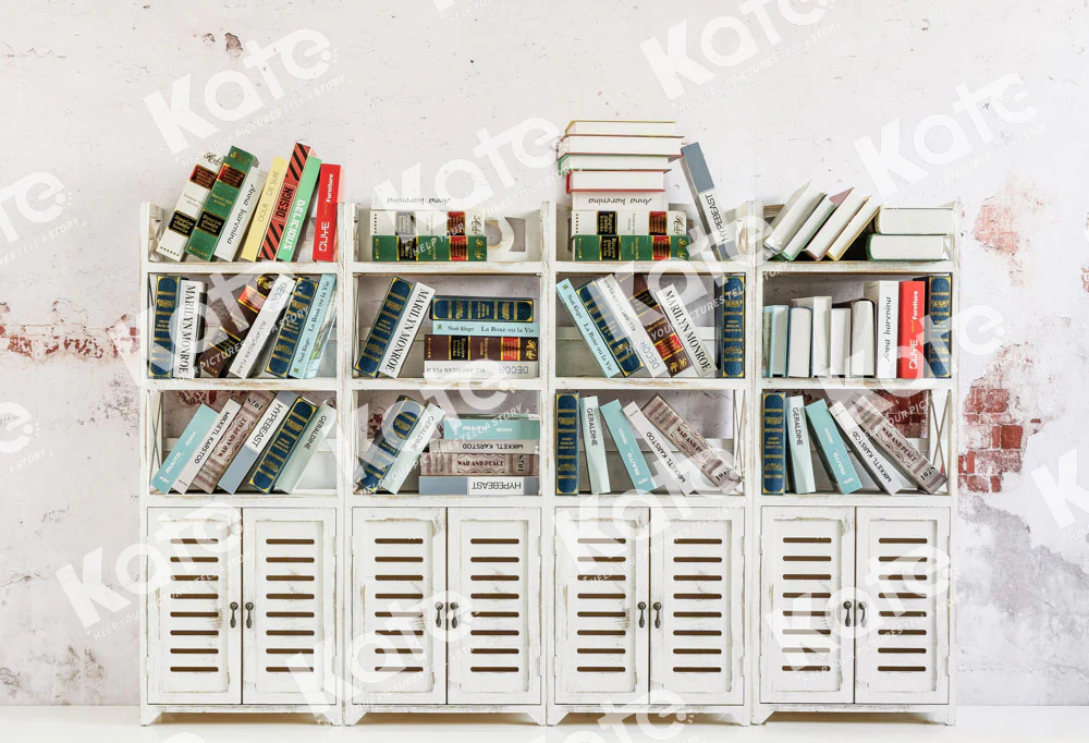 Kate White Bookshelf Backdrop Designed by Emetselch