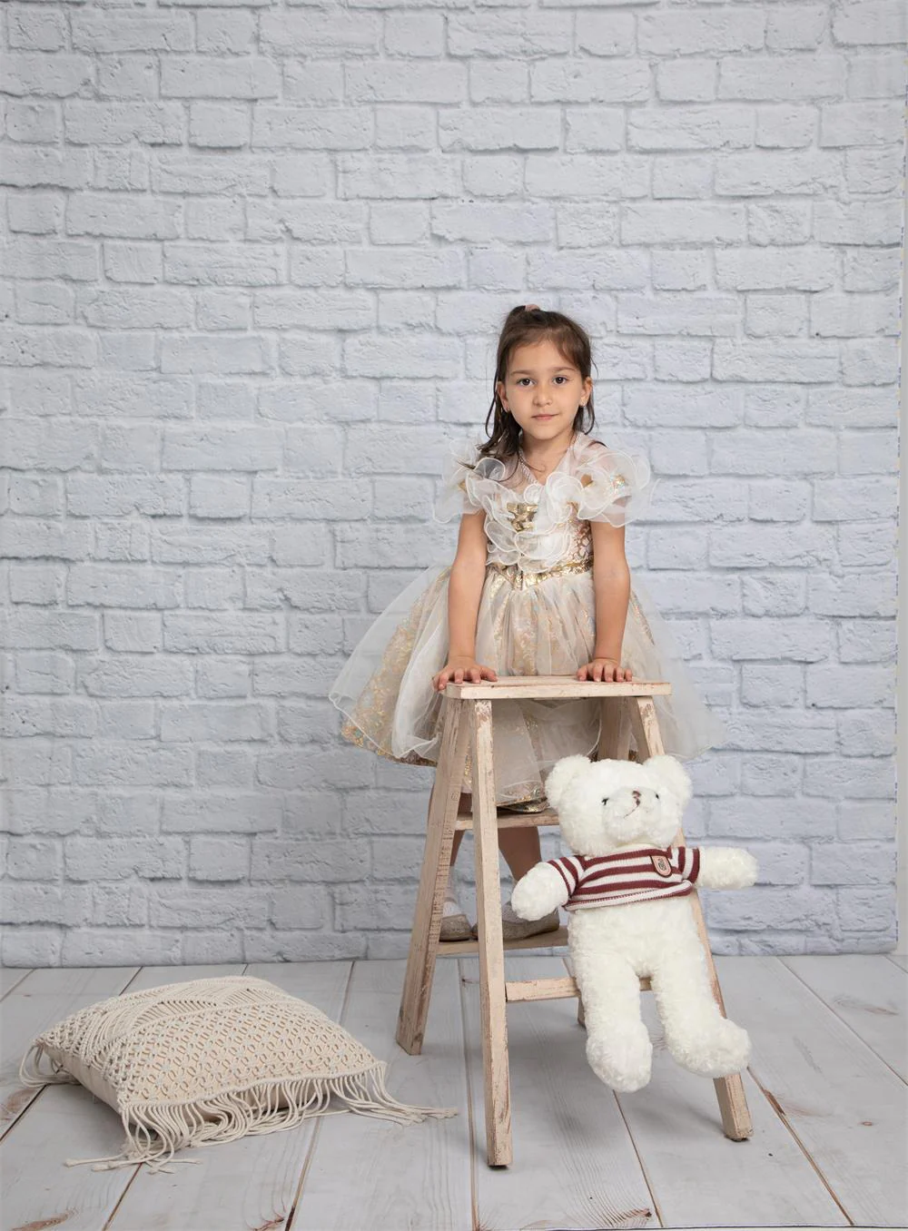 Kate White Brick Wall Backdrop Children for Newborn Baby Photography - Image 3