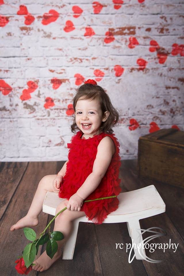 Kate white brick wall with red hearts Valentine's Day Backdrop for Photography designed by Jerry_Sina - Image 6