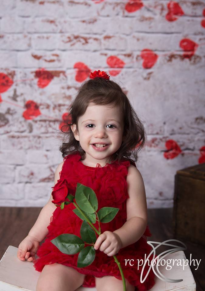 Kate white brick wall with red hearts Valentine's Day Backdrop for Photography designed by Jerry_Sina - Image 9