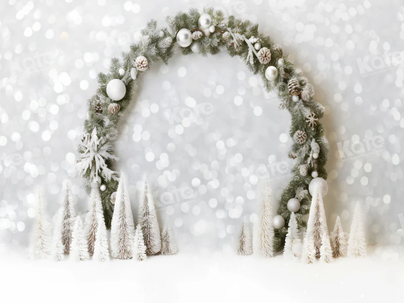 Kate White Christmas Arch Bokeh Neon Backdrop for Photography - Image 10