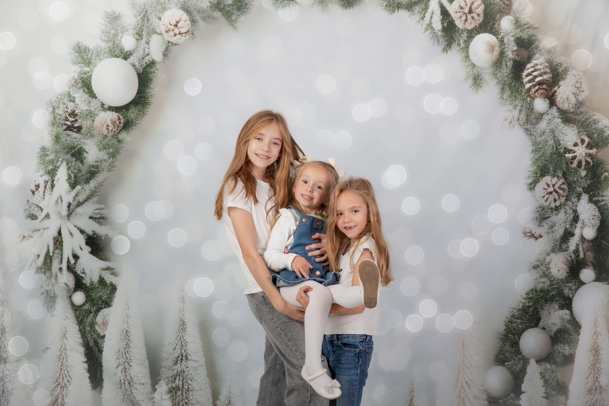 Kate White Christmas Arch Bokeh Neon Backdrop for Photography - Image 4