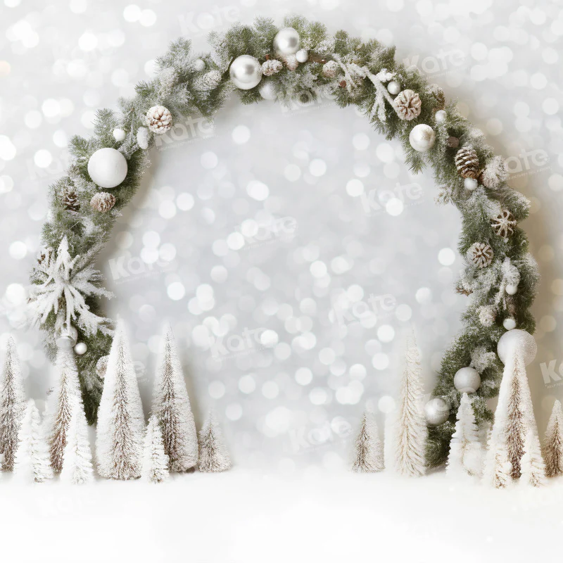 Kate White Christmas Arch Bokeh Neon Backdrop for Photography - Image 5