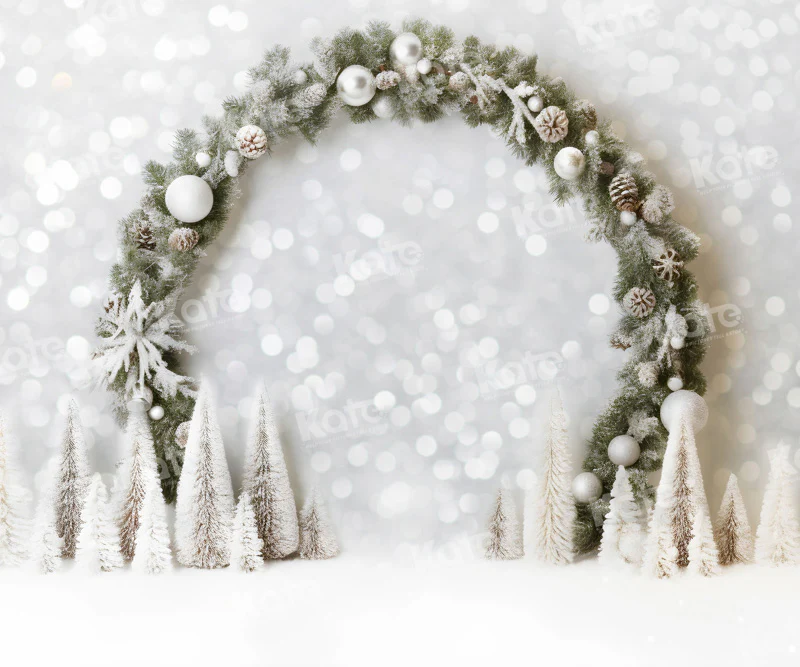 Kate White Christmas Arch Bokeh Neon Backdrop for Photography - Image 6