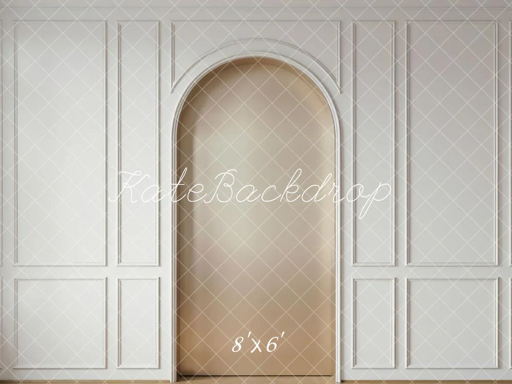 Kate White Panelled Wall Archway Backdrop Designed by Mini MakeBelieve - Image 3
