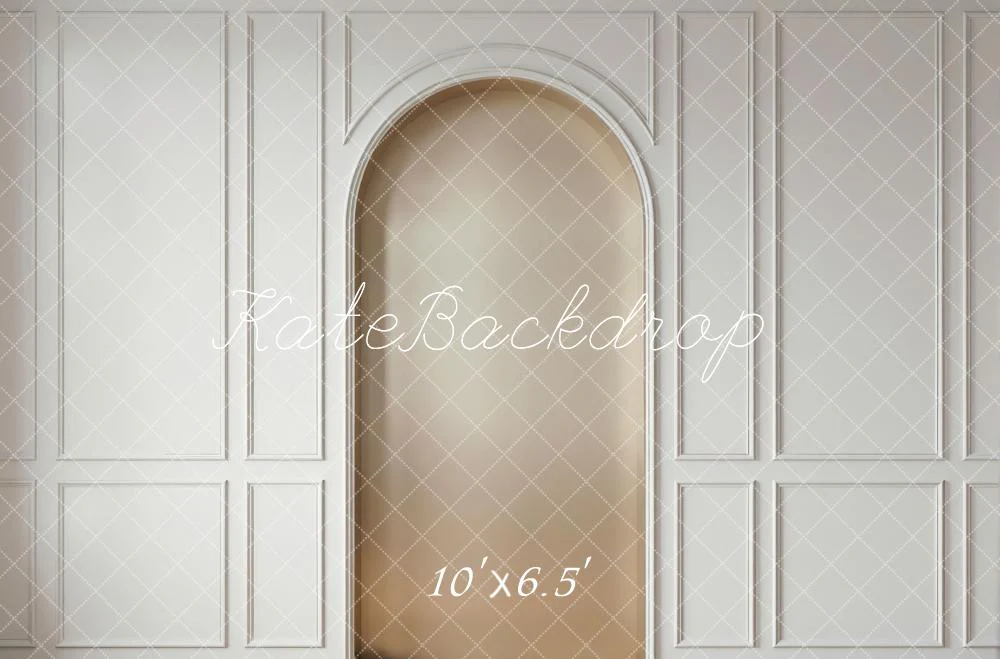 Kate White Panelled Wall Archway Backdrop Designed by Mini MakeBelieve - Image 4