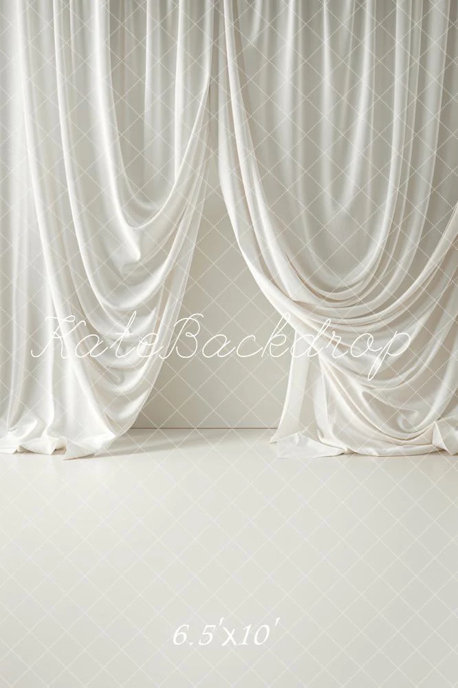 Kate White Soft Curtain Wall Backdrop Designed by Emetselch - Image 4