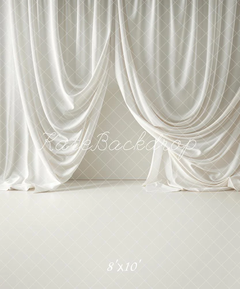 Kate White Soft Curtain Wall Backdrop Designed by Emetselch - Image 5