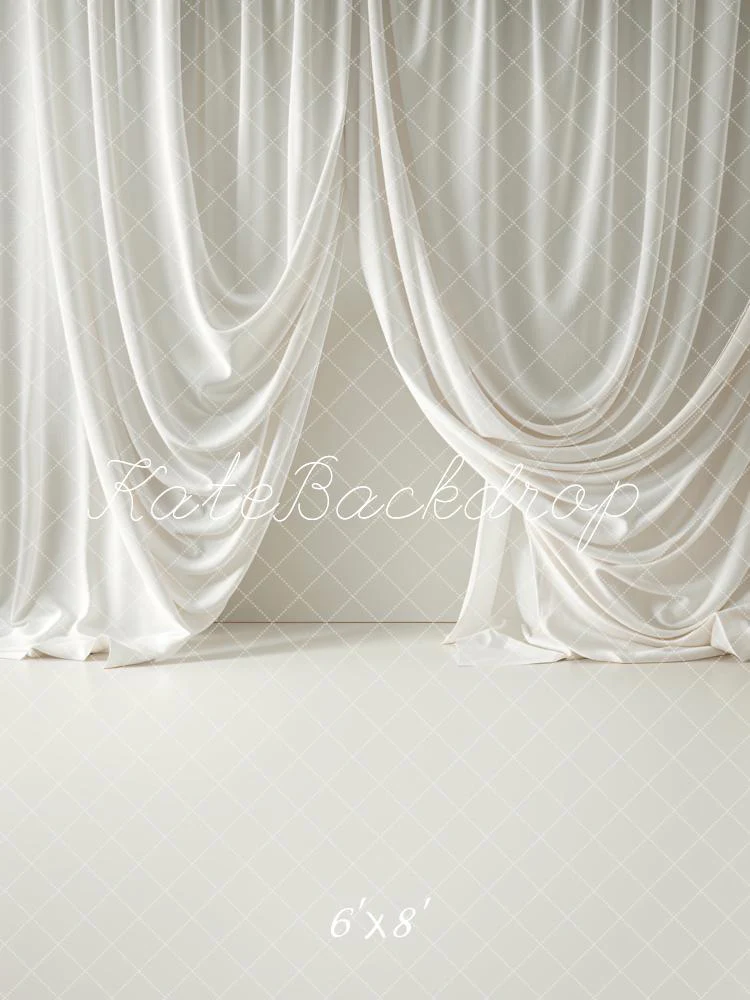 Kate White Soft Curtain Wall Backdrop Designed by Emetselch - Image 6